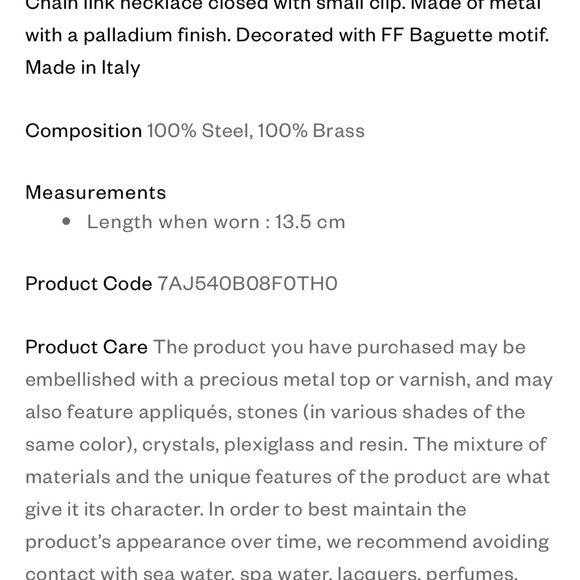 Fendi Baguette Chain - Picture 6 of 7